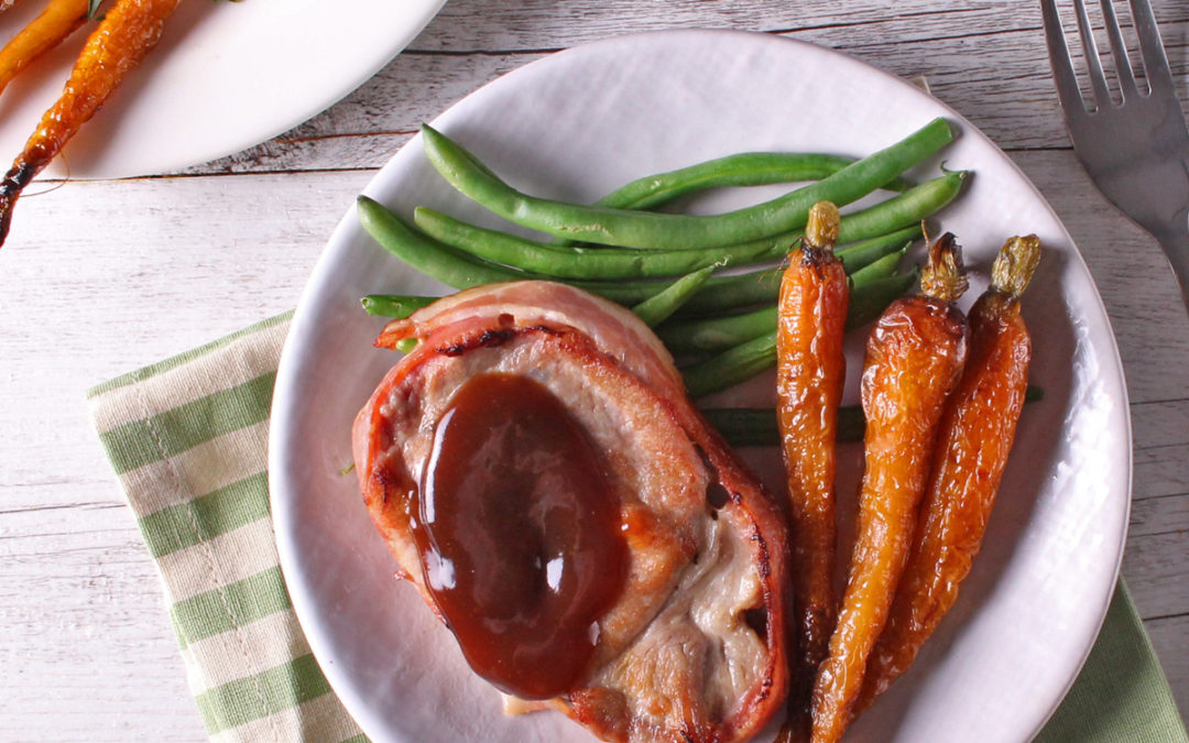 BBQ Pork Fillet Mignon with Roasted Dutch Carrots