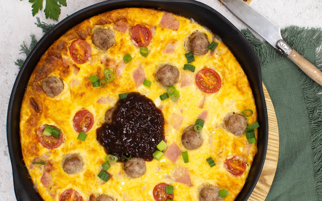 Spicy Sicilian Sausage Omelette