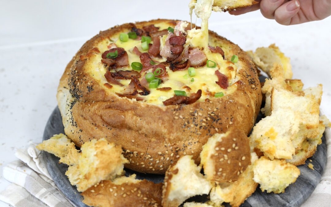 Bacon Queso Cob Loaf