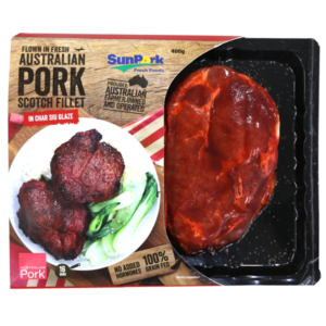 Pork Scotch Fillet in Char Siu Glaze - SunPork Fresh Foods - Hong Kong Wellcome