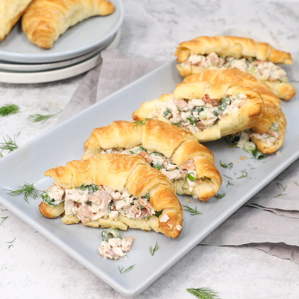 Bacon Chicken and Cream Cheese Croissants