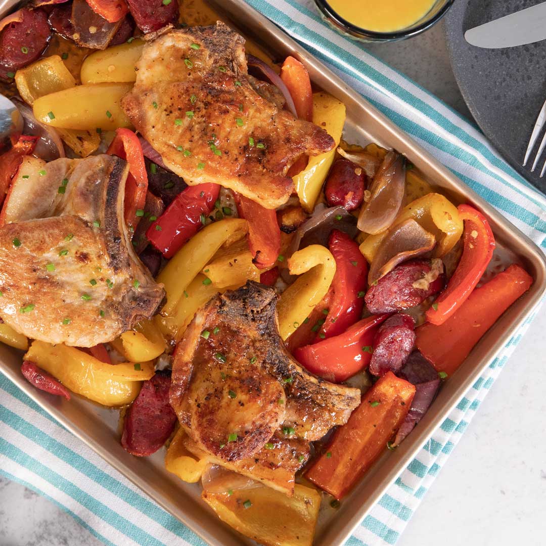 SunPork Fresh Foods Smoked Paprika Pork Chop with Peppers