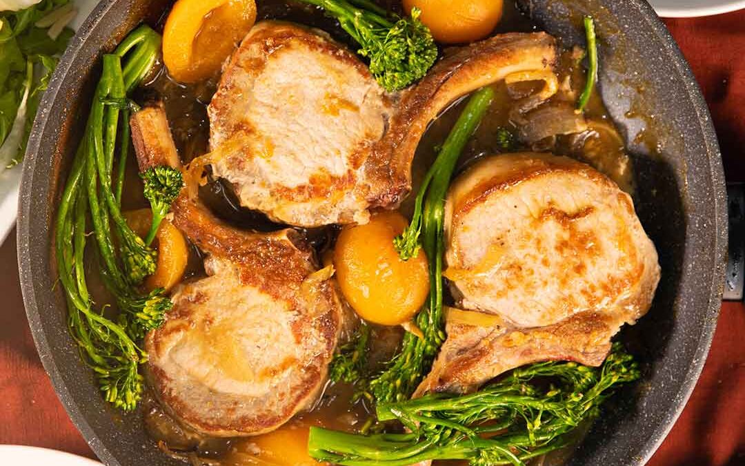 Spiced Apricot Pork Cutlets