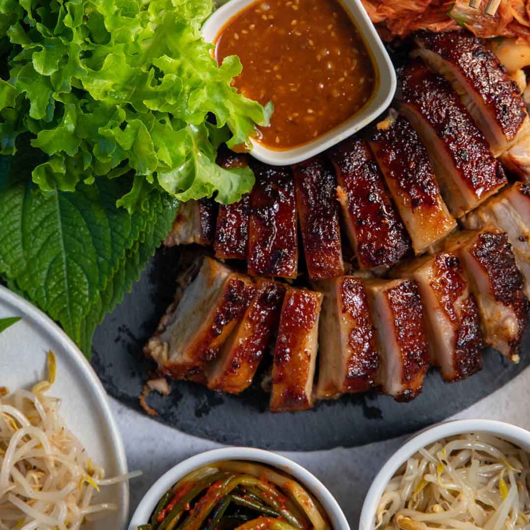 SunPork Fresh Foods - Sticky Korean Pork Belly Bossam Wrap