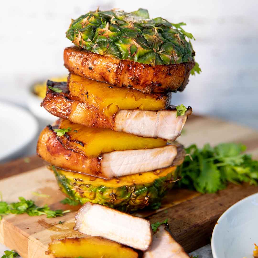 SunPork Fresh Foods - Sweet and Savoury Pineapple Pork Tower
