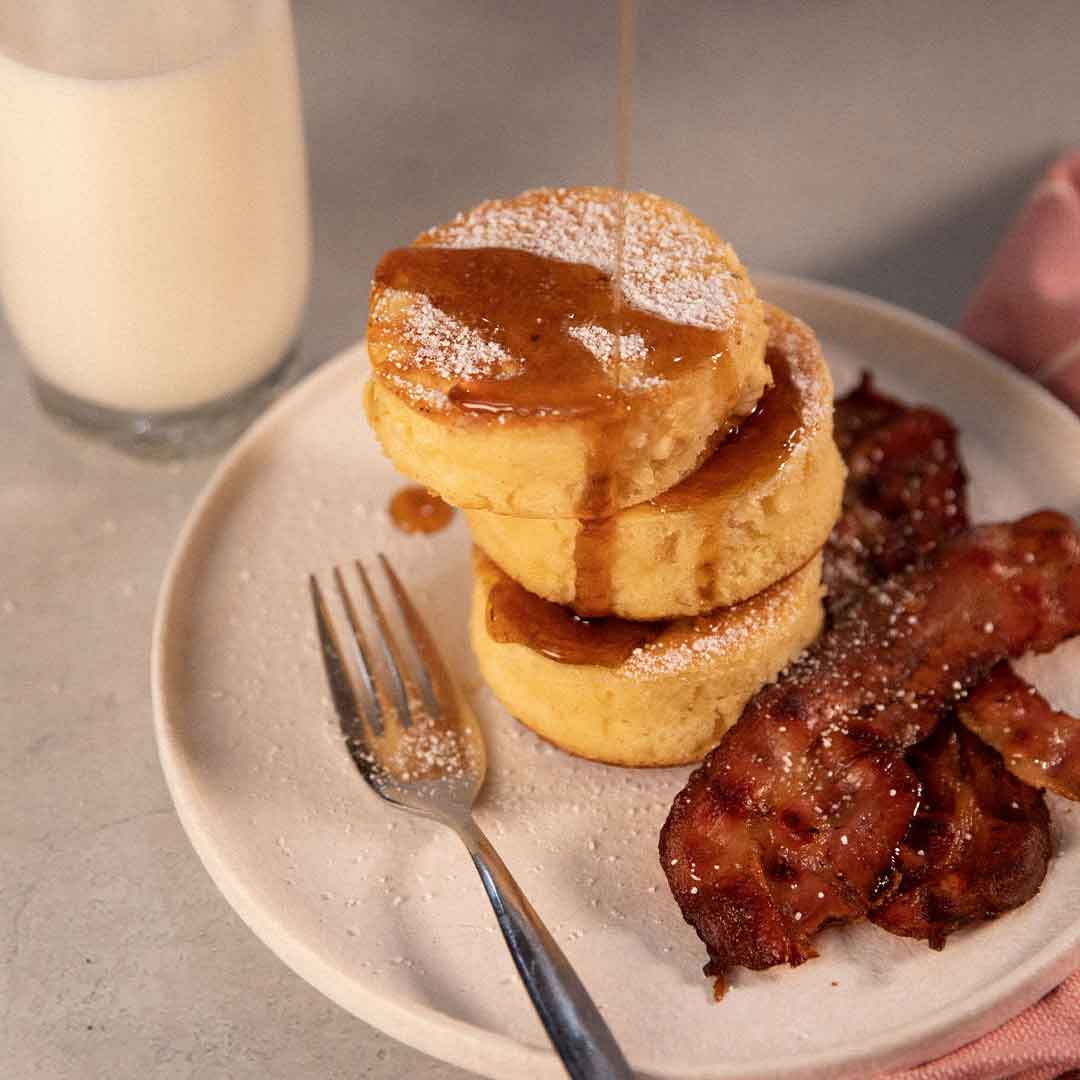 SunPork Fresh Foods - Cloud Pancakes with Bacon Shards