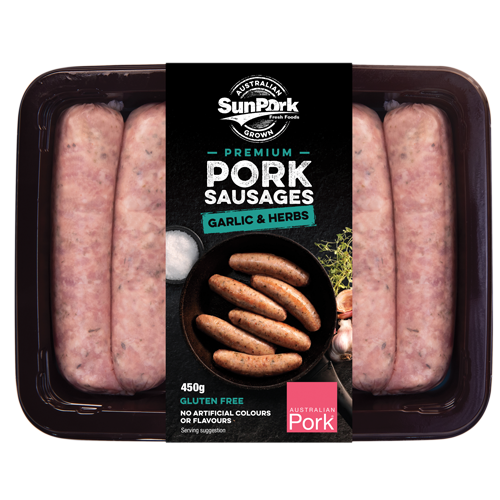 SunPork Fresh Foods - Pork Sausage Garlic & Herbs
