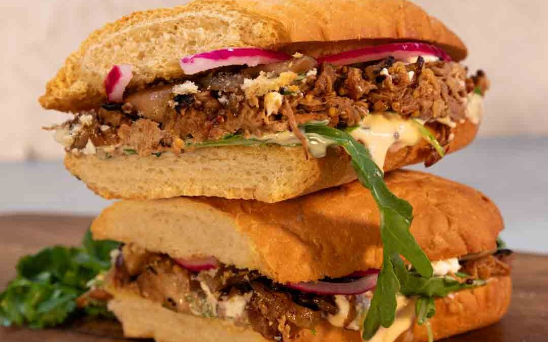 Gourmet Pulled Pork Sub with Spiced Truffle Sauce