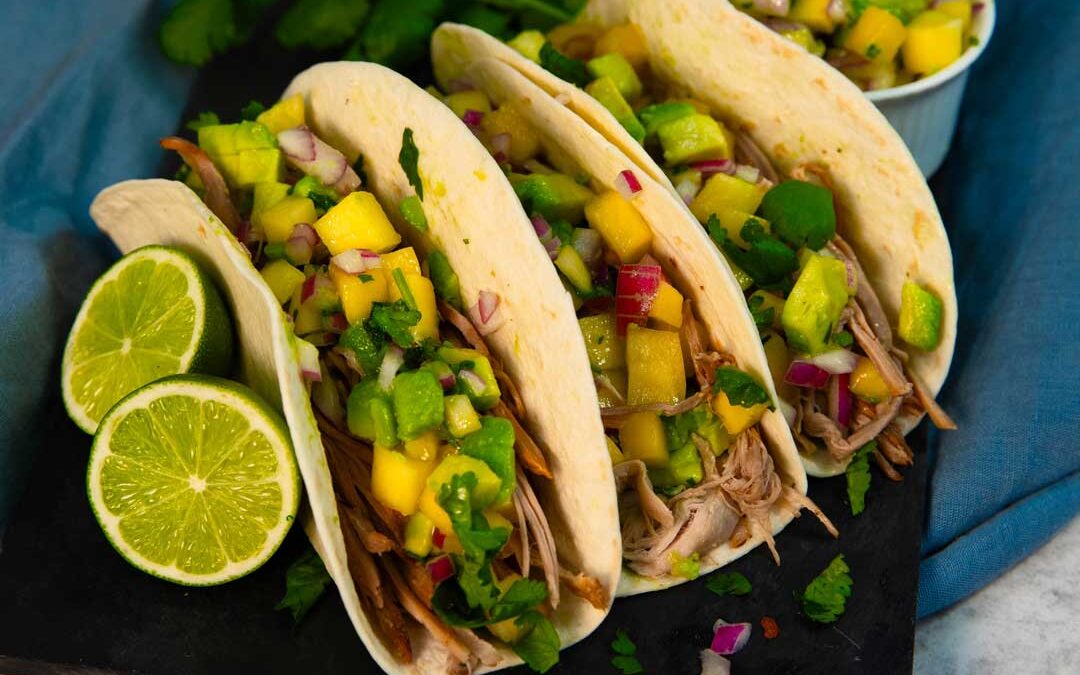 Pulled Pork Tacos with Mango Salsa