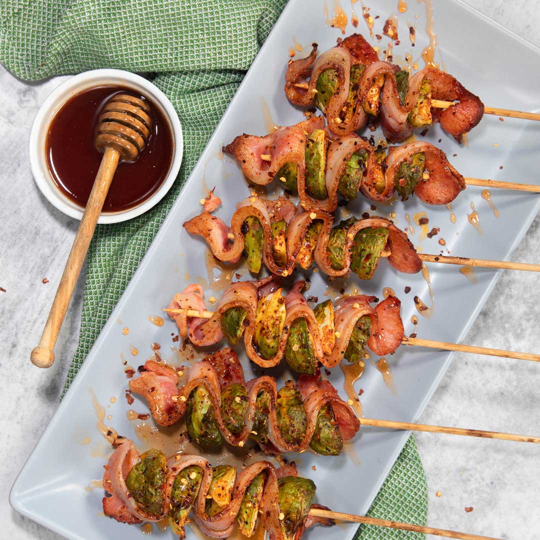 SunPork Fresh Foods - Bacon & Brussels Sprout BBQ Skewer