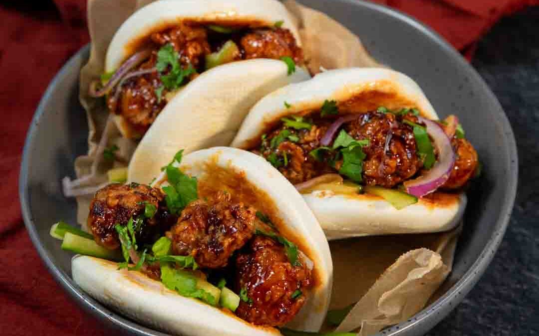 Korean Style Pork Belly Bao Buns