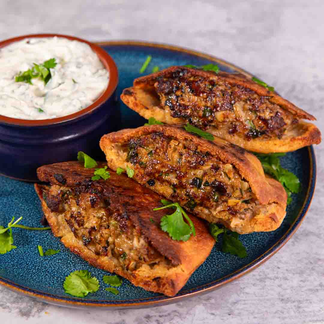 SunPork Fresh Foods - Pork Arayes with Garlic Yoghurt Sauce